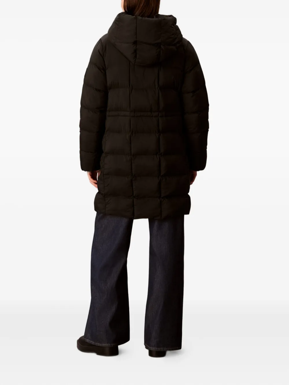 Calvin Klein Gevoerd jack met capuchon Zwart