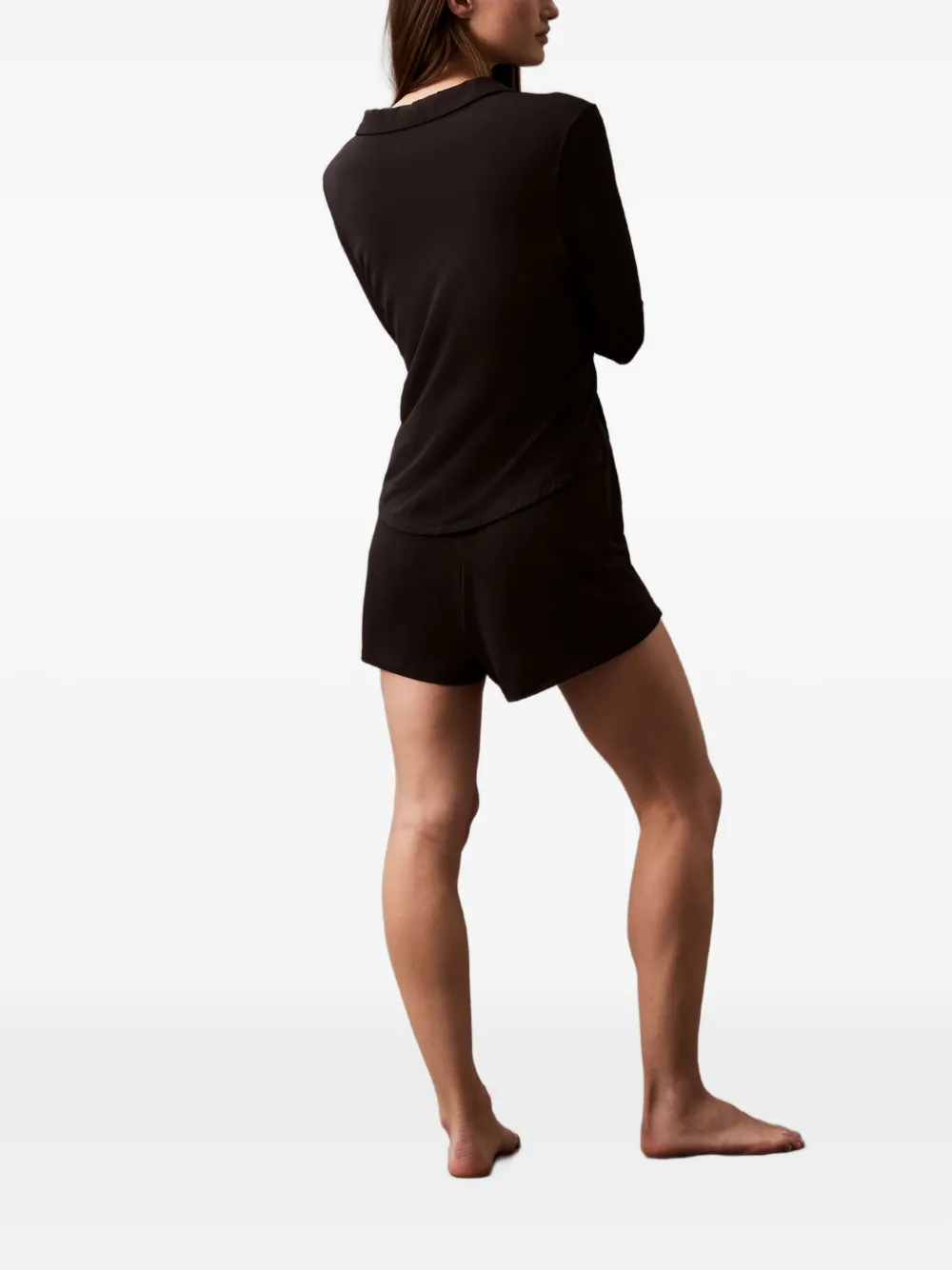 Calvin Klein Underwear Elasticated-waistband Shorts In Brown