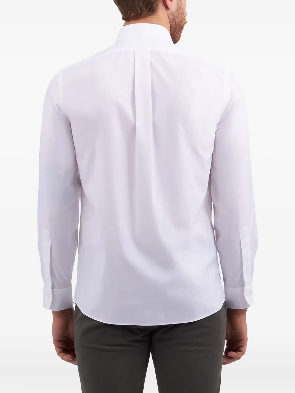 Brooks Brothers Overhemd met gespreide kraag Wit