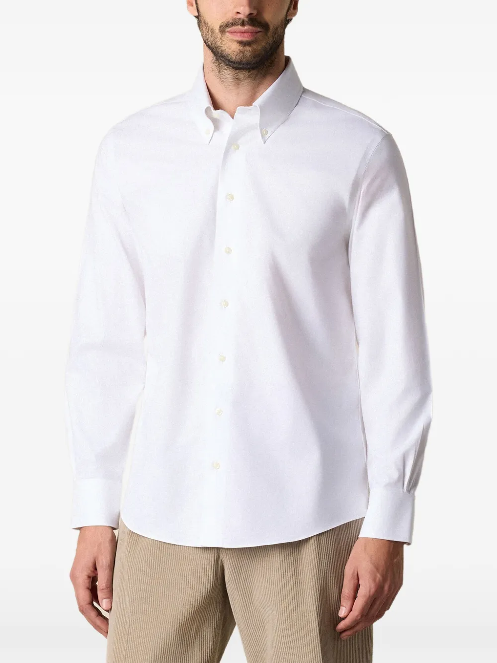 Brooks Brothers chemise à boutonnière - Blanc Brooks Brothers chemise à boutonnière - Blanc