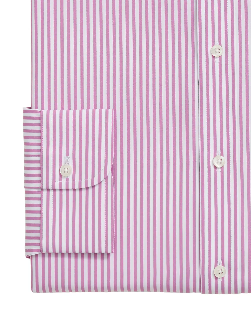 Brooks Brothers striped ainsley-collar shirt - Roze