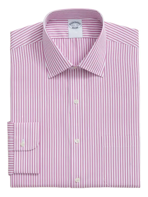 Brooks Brothers striped ainsley-collar shirt