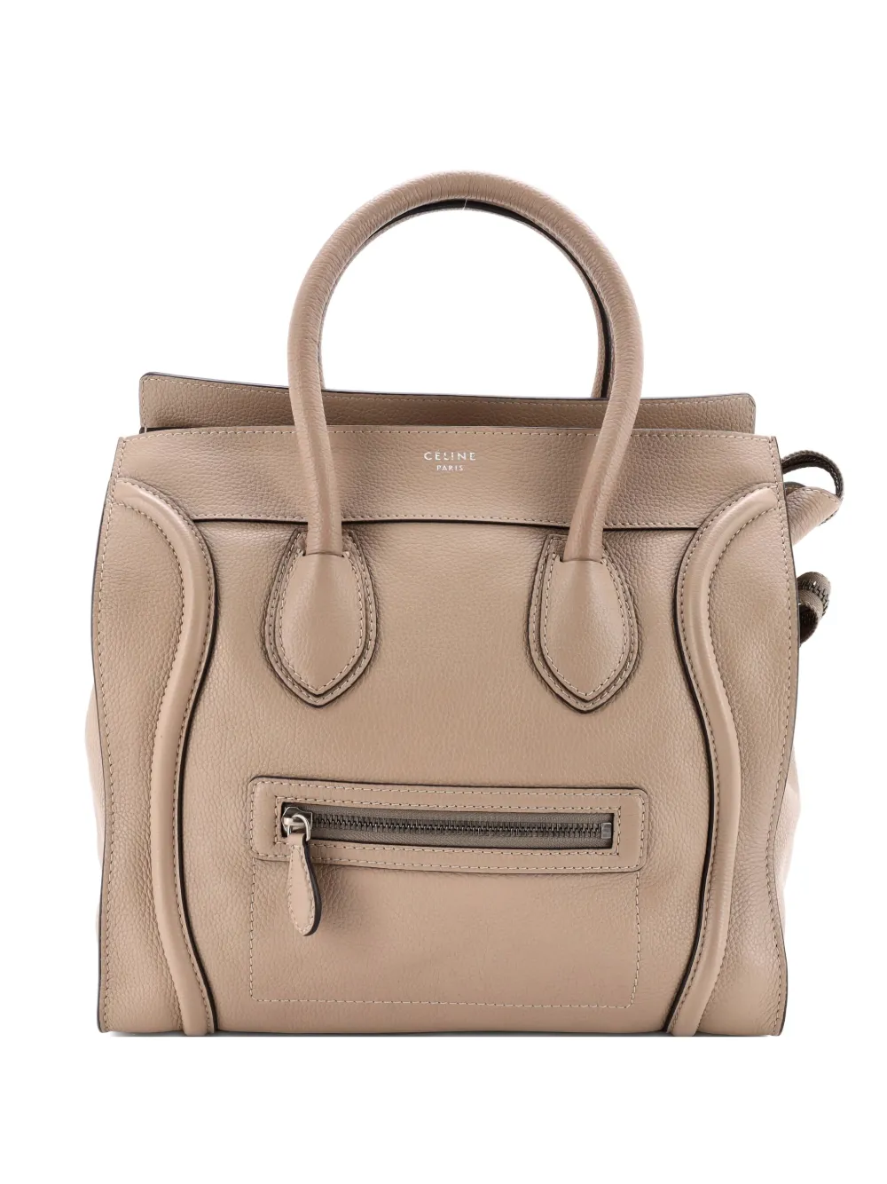 Celine Pre-Owned Luggage Bag Grainy Leather Mini tote bag - ニュートラル Celine Pre-Owned Luggage Bag Grainy Leather Mini tote bag - ニュートラル