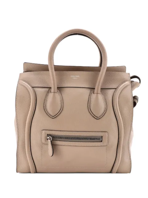 Celine Pre-Owned Luggage Bag Grainy Leather Mini tote bag