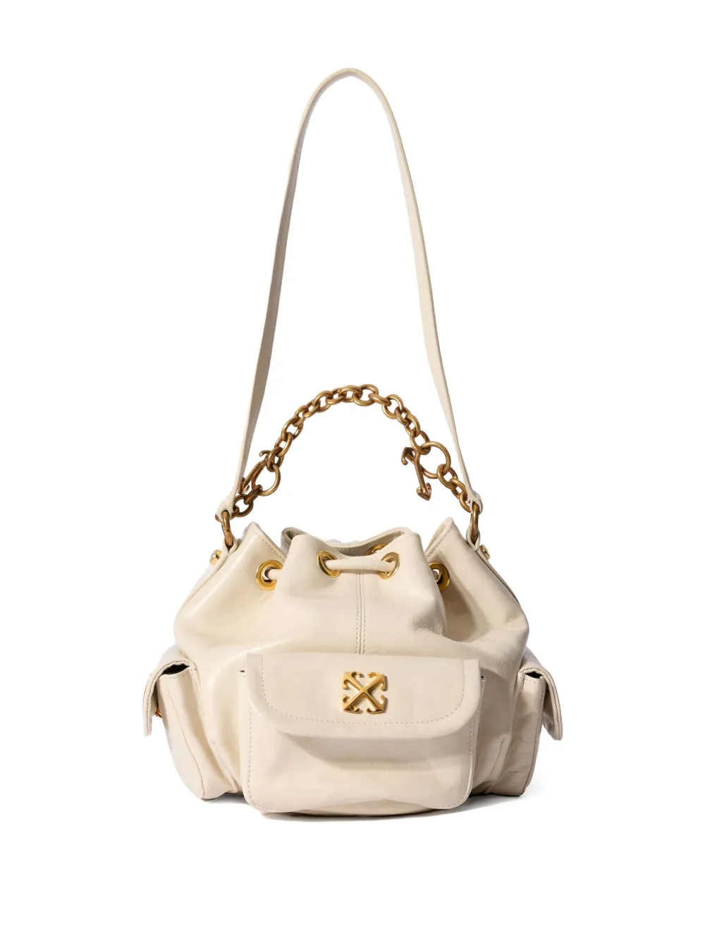 Off-White Dumbo.B bucket bag - Beige