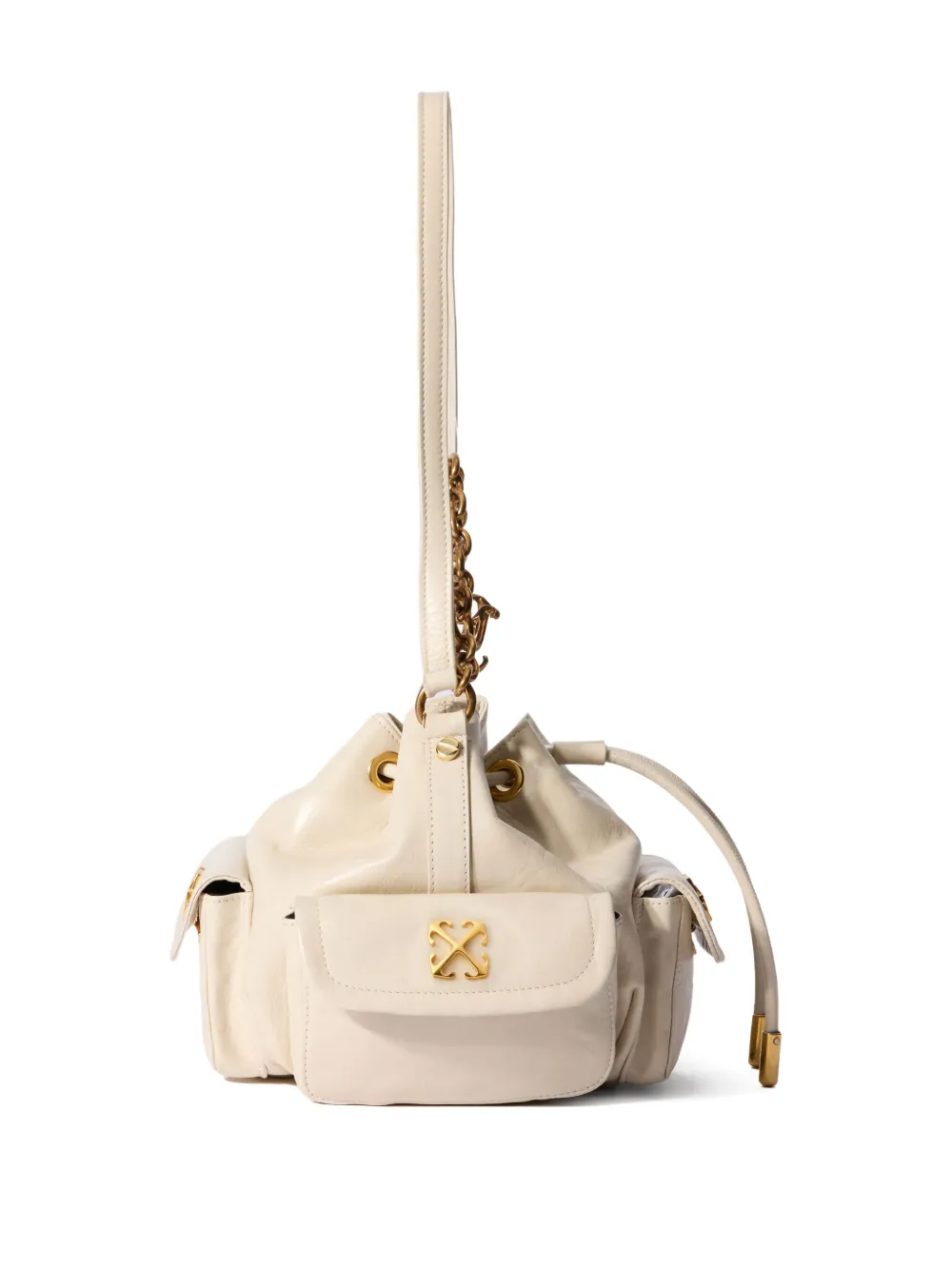 Off-white Dumbo.b Bucket Bag In Neutral