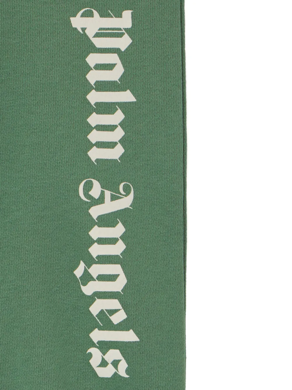 Palm Angels Kids Elastische broek met logo Groen