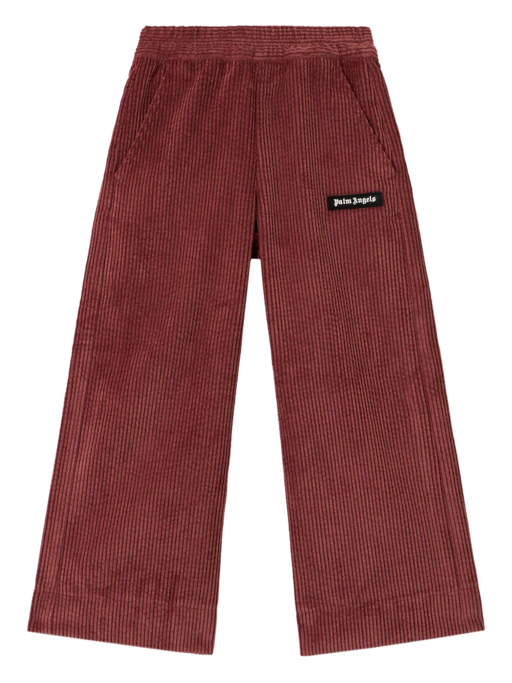 Palm Angels Kids Pantaloni a coste - Rosso