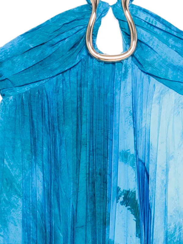 Acler Askham Maxi Dress | Blue | FARFETCH ID