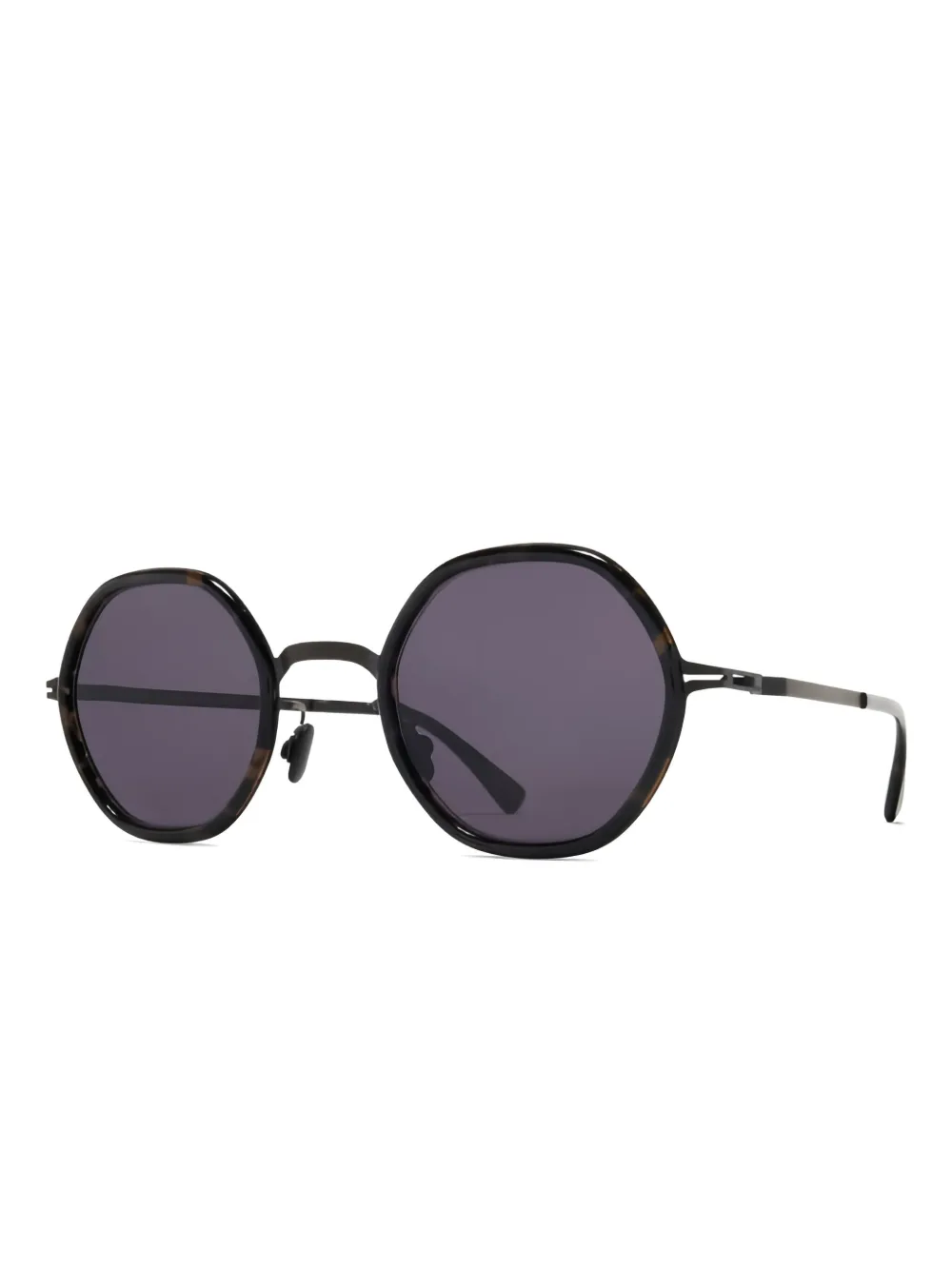 Mykita Alya zonnebril met rond montuur - Zwart