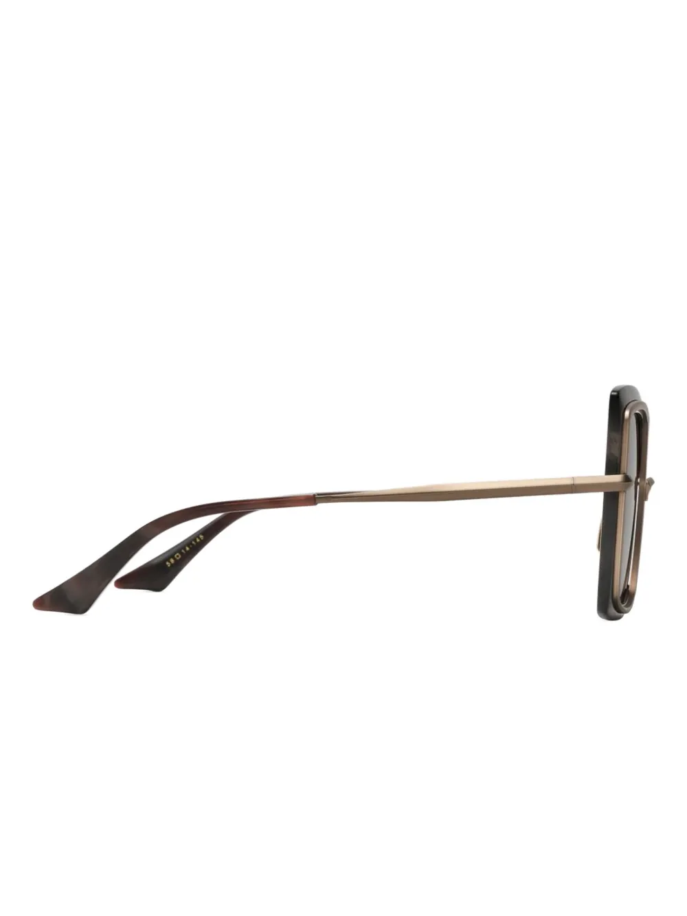 Dita Eyewear Narcissus zonnebril met vierkant montuur Bruin