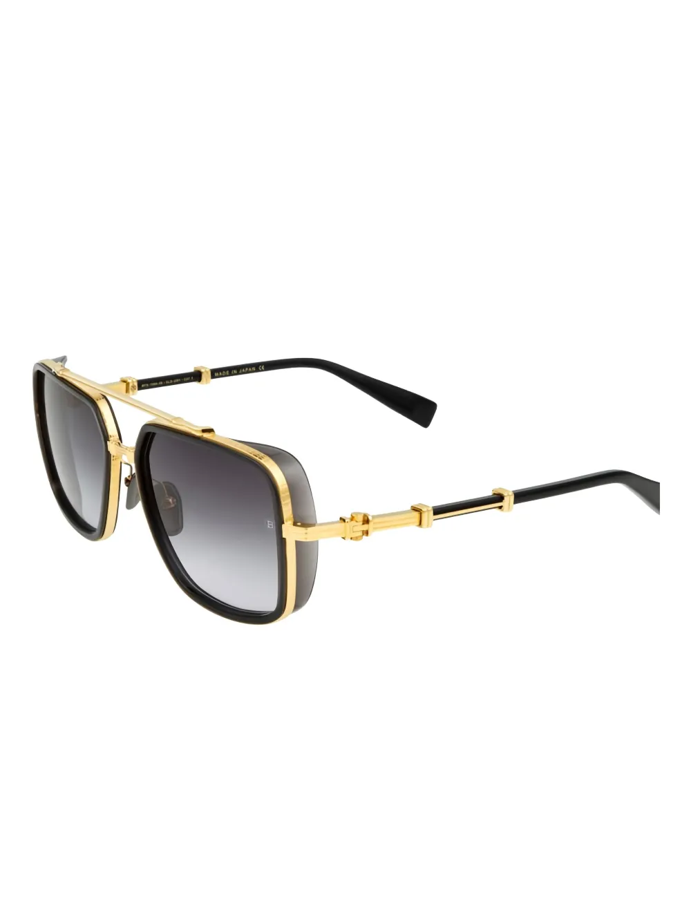 Balmain Eyewear Officier zonnebril met vierkant montuur - Zwart