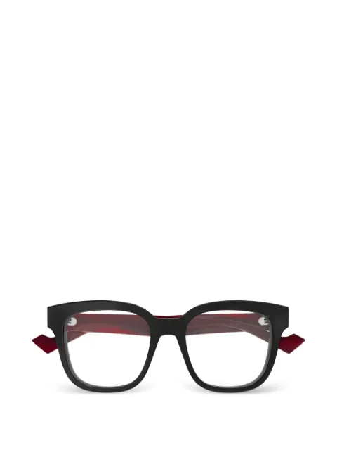 Gucci Eyewear lentes con armazón cuadrada y detalle del logo