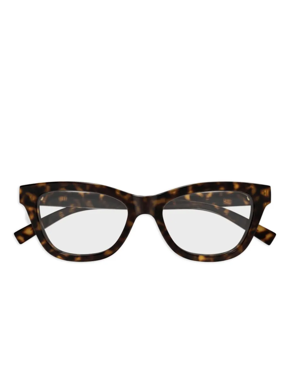 Gucci Eyewear cat-eye-frame GG logo glasses - Marrone