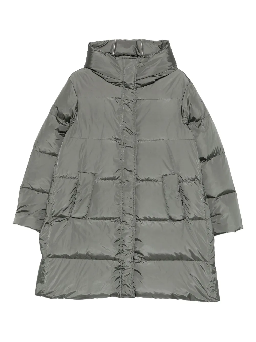 Lempelius Nev Nylon Down Jacket In Gray