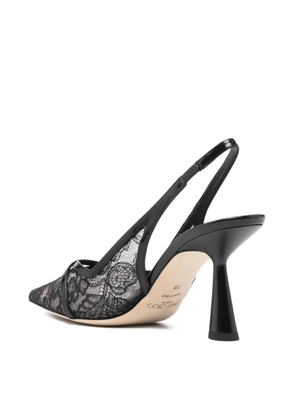 Jimmy Choo Amita 85 Lace Appliqué Heel Pumps In Multi