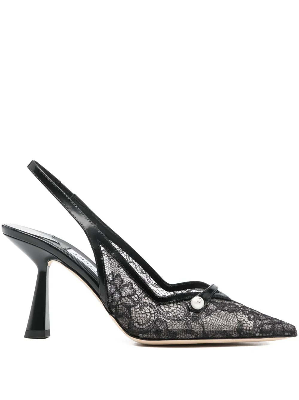 Jimmy Choo Amita 85 Lace Appliqué Heel Pumps In Multi