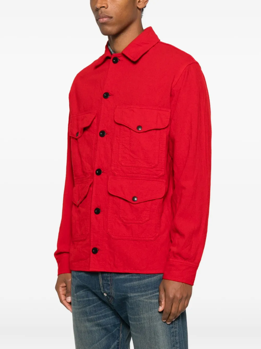 Junya Watanabe X Filson Buttoned Pocket Jacket In Red