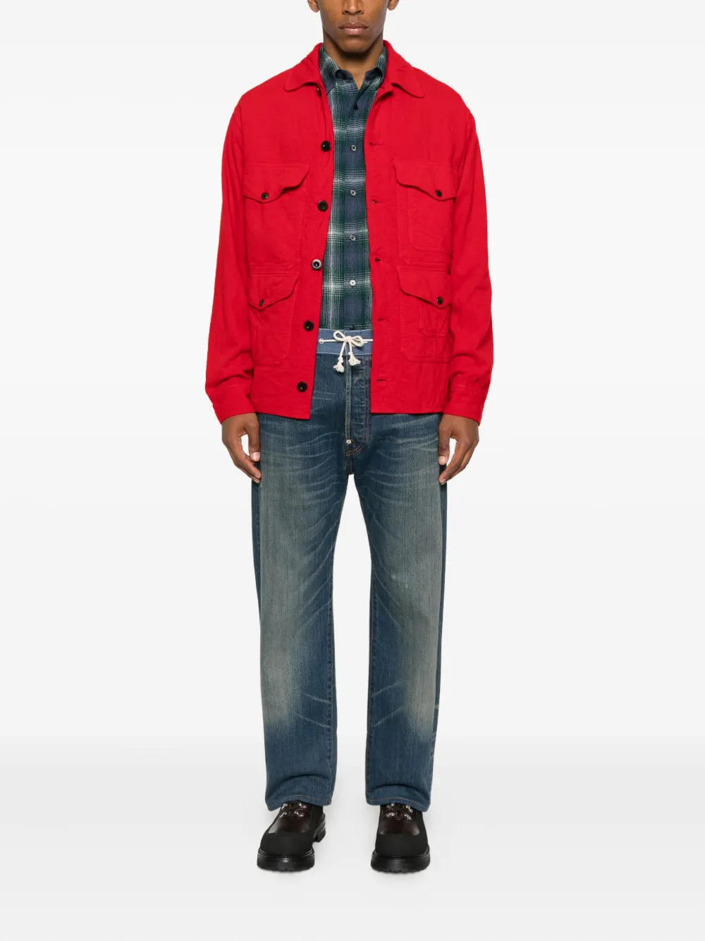 Junya Watanabe X Filson Buttoned Pocket Jacket In Red