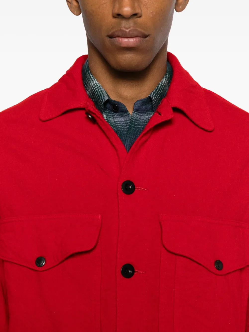 Junya Watanabe X Filson Buttoned Pocket Jacket In Red