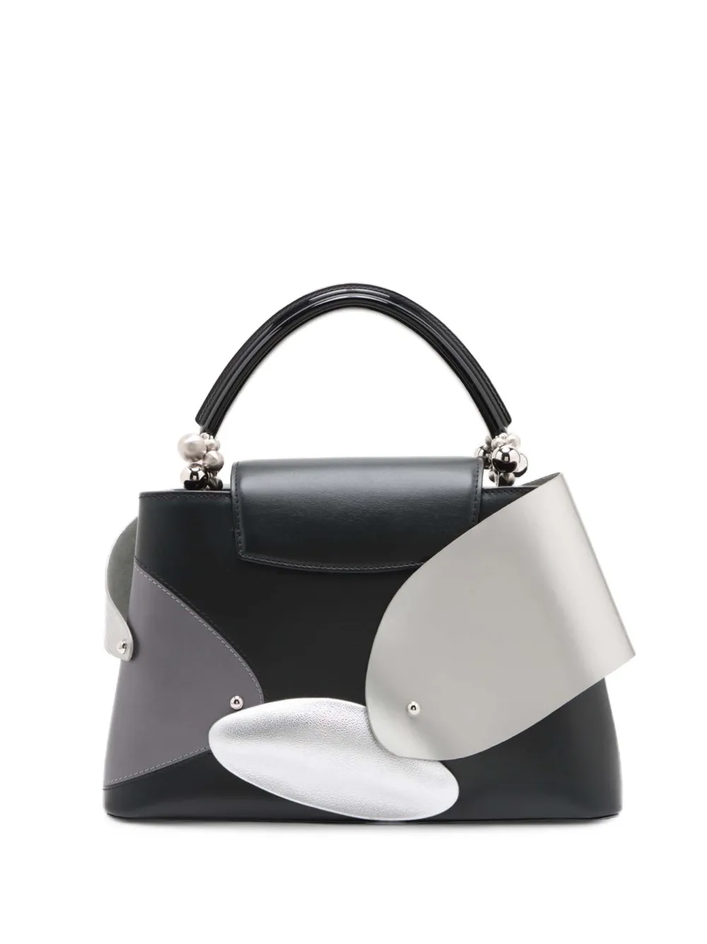 Pre-owned Louis Vuitton 2020 Limited Edition Liu Wei Artycapucines Calfskin Capucines Mm Satchel In Black