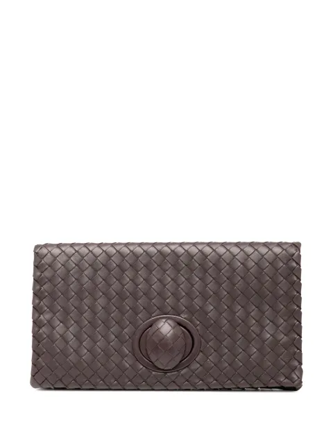 Bottega Veneta Pre-Owned 2012-2025 Nappa Intrecciato Turn Lock clutch bag