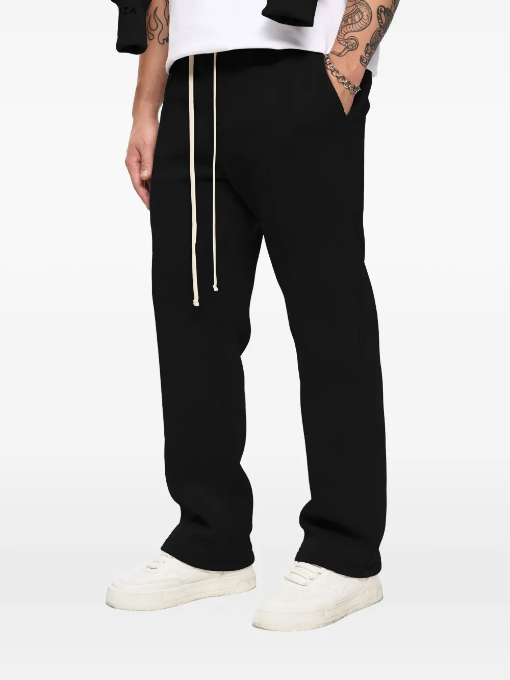  Hamza 247 Drawstring Track Pants - Black 