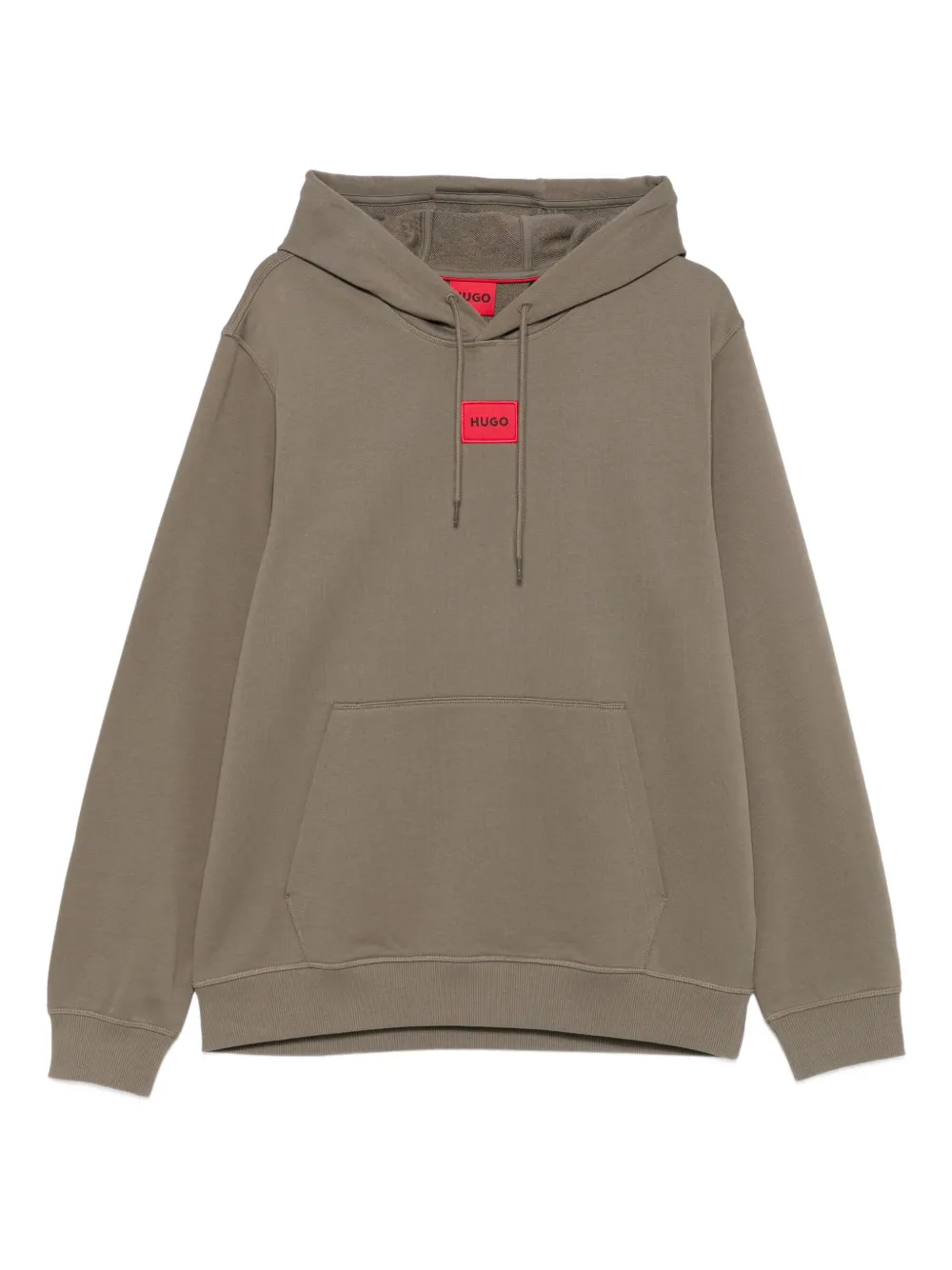 HUGO drawstring-hooded hoodie | Green | Image 1