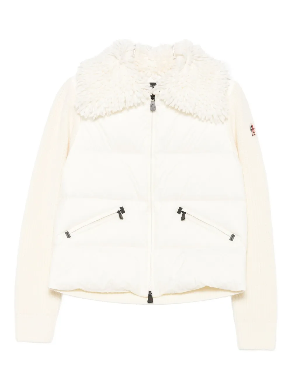 Moncler Grenoble fur collar jacket - Nero