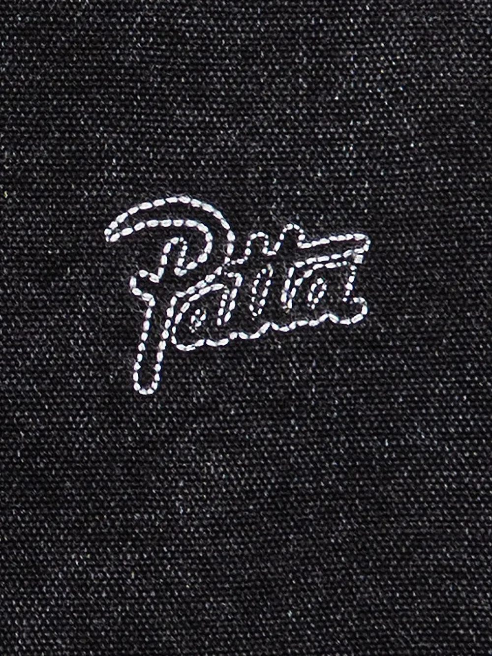 PATTA Jack met ritssluiting en geborduurd logo Zwart