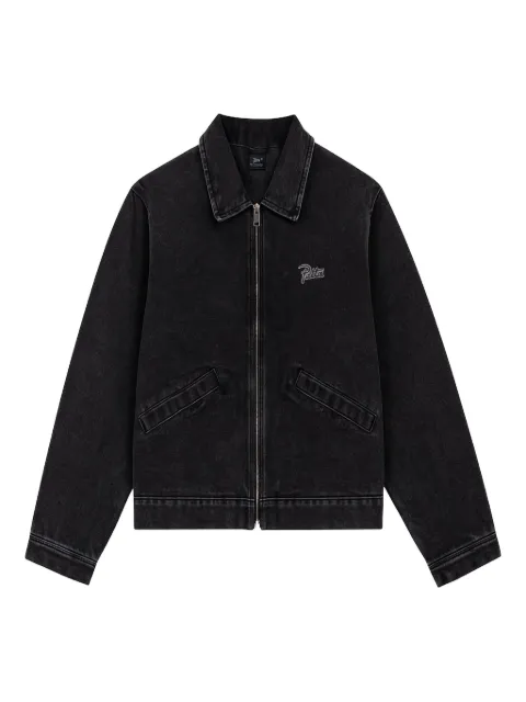 PATTA zip-fastening logo-embroidered jacket