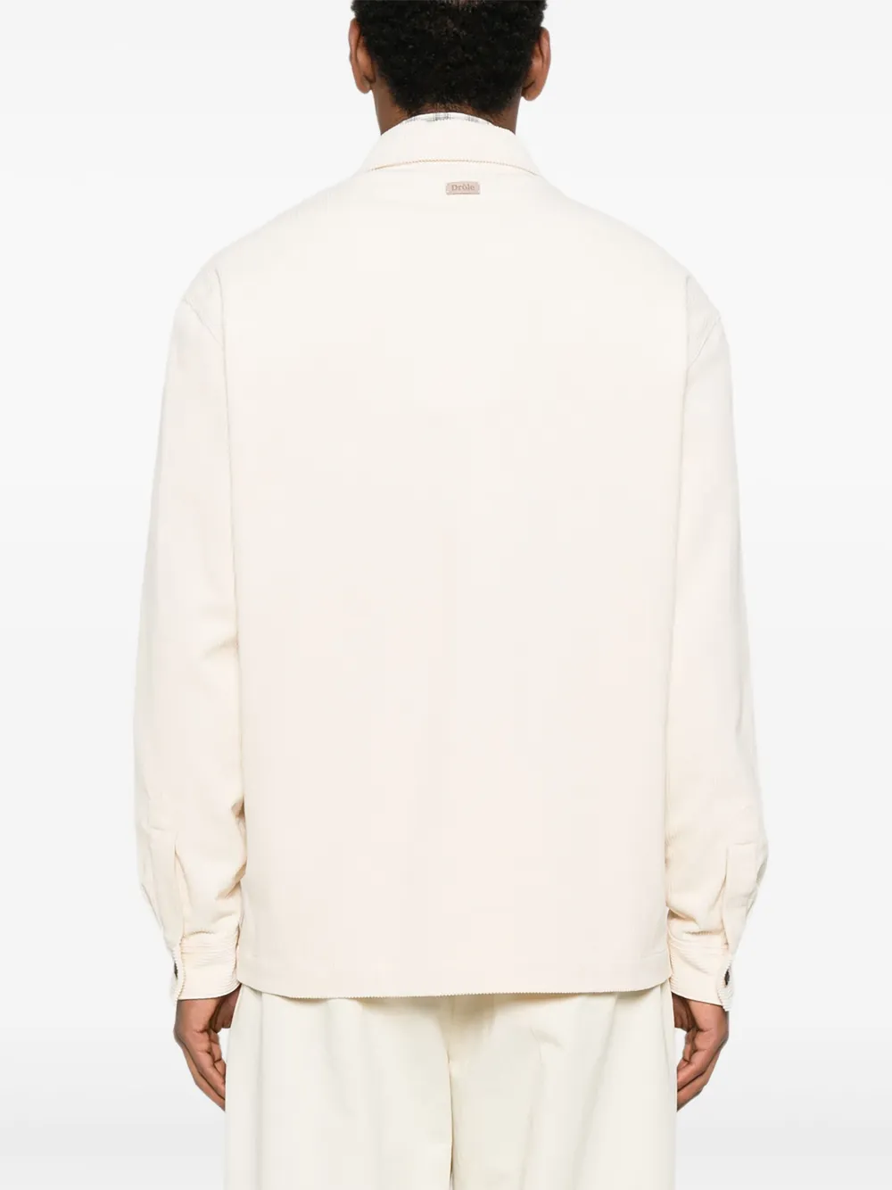 Drôle De Monsieur Ribfluwelen jack met zak Beige