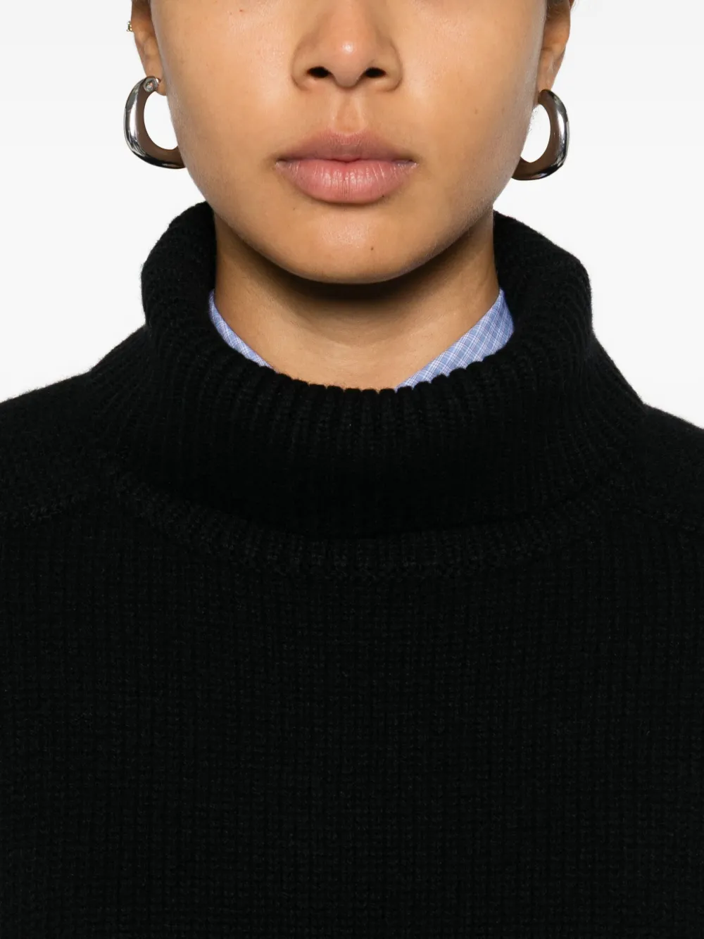 Lisa Yang Cathie Roll-neck Sweater In Black