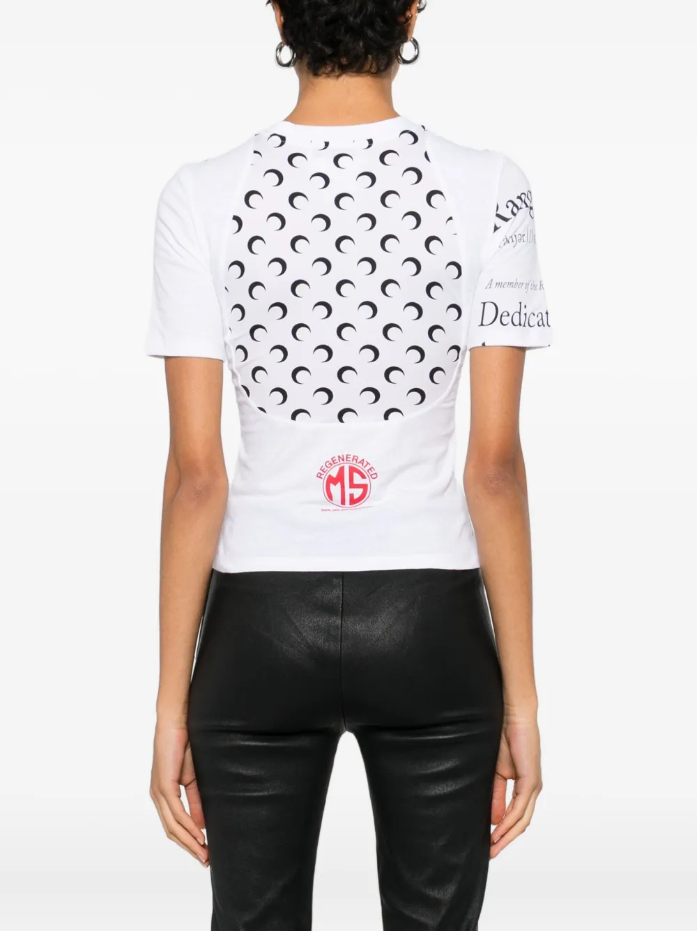 Marine Serre T-shirt met grafische print Wit