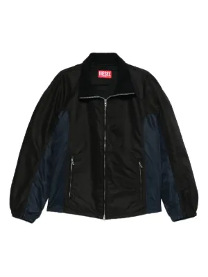Diesel ロゴエンボス レザージャケット | ブラック | FARFETCH JP