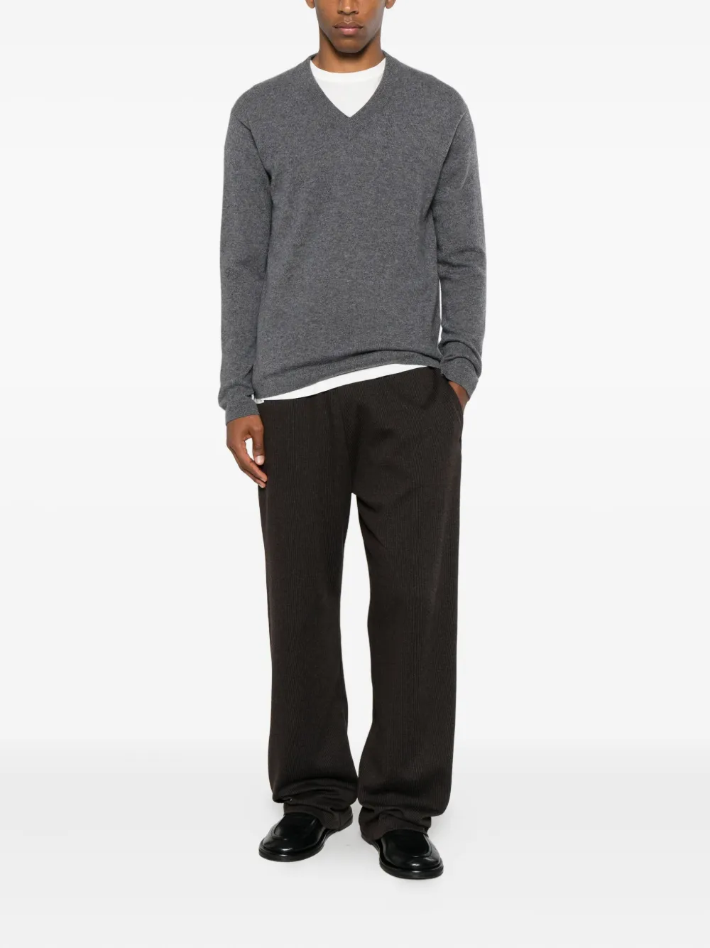 Lisa Yang Clayton V-neck sweater - Grijs