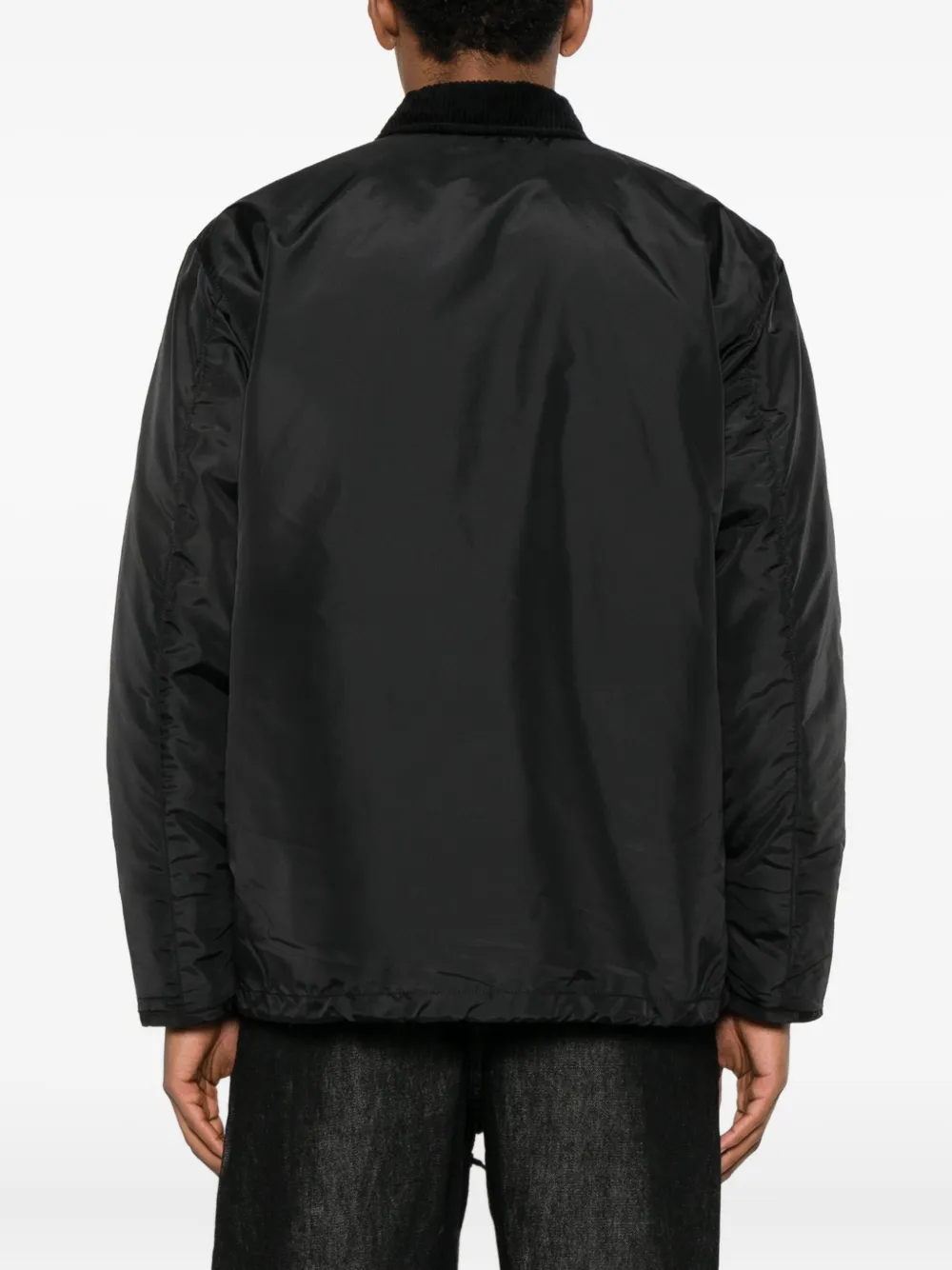 Alpha Industries Ecw 1978 Corduroy-collar Impermeable Jacket In Black