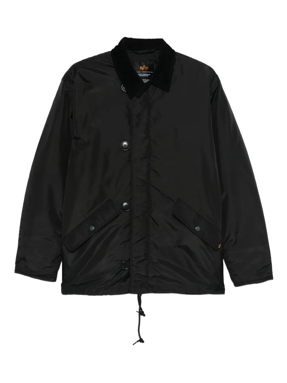 Alpha Industries chamarra impermeable ECW 1978 con cuello de plana | negro | Image 1