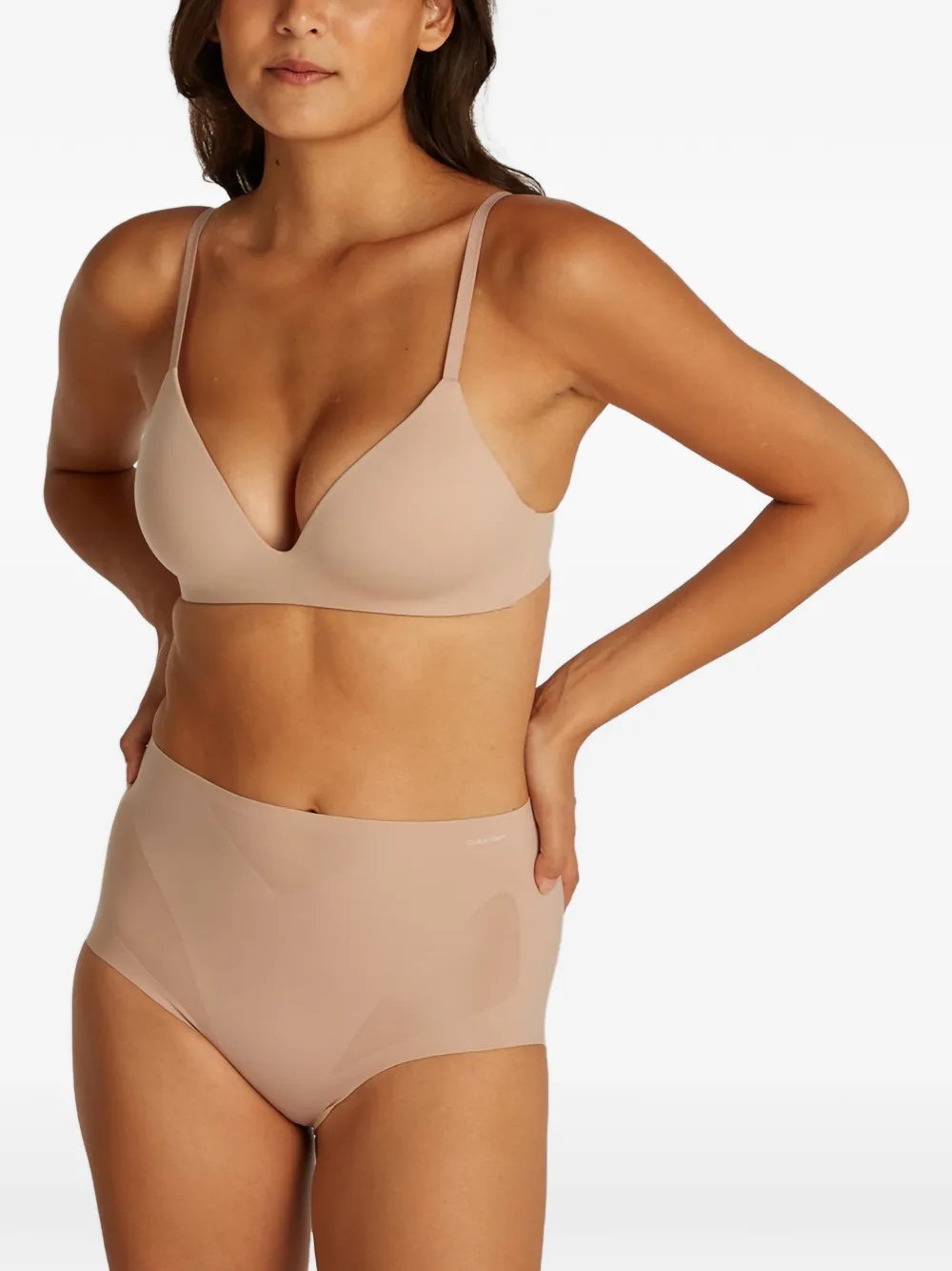 Calvin Klein Underwear Slip met vlakken - Beige