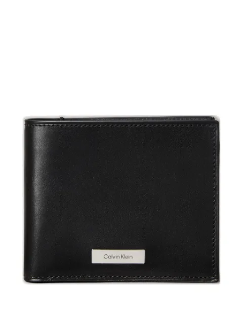 Calvin Klein logo-plaque leather wallet