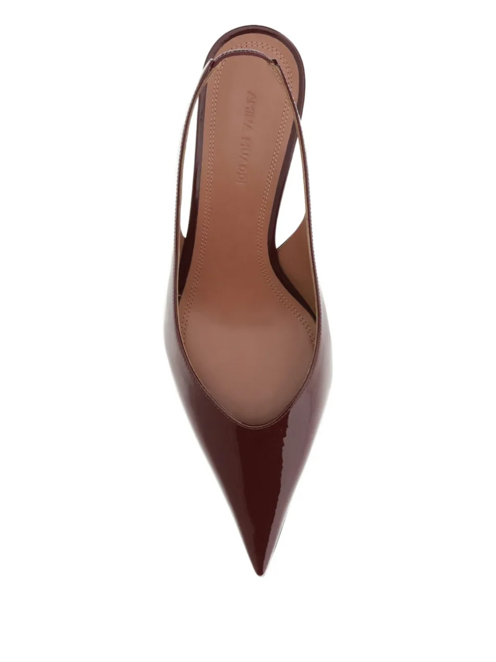 Amina Muaddi 55 mm Anok slingback sandalen met hak Rood