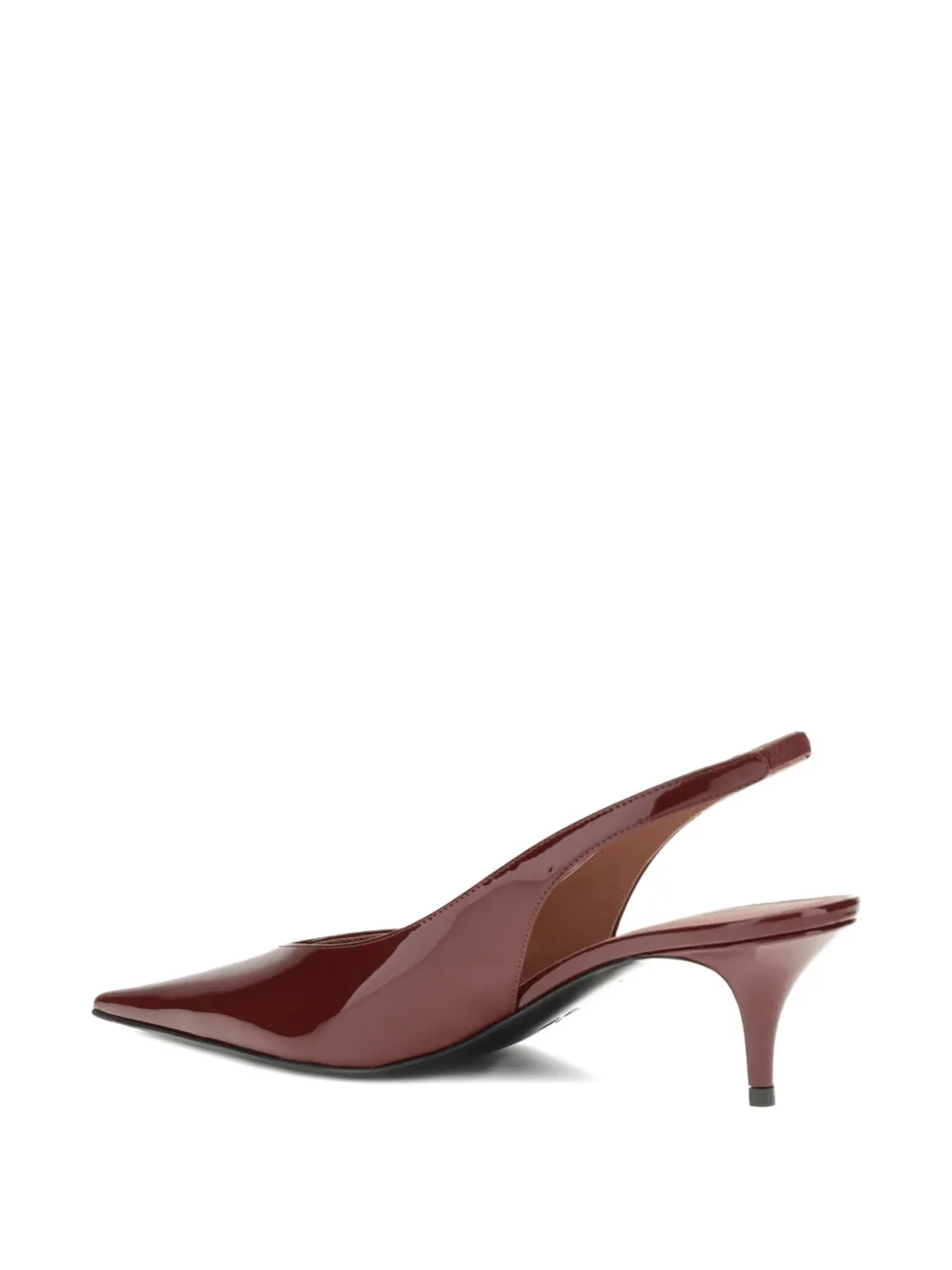 Amina Muaddi 55 mm Anok slingback sandalen met hak Rood