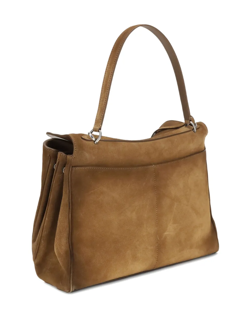 Balenciaga Medium Rodeo Suede Tote Bag In Brown