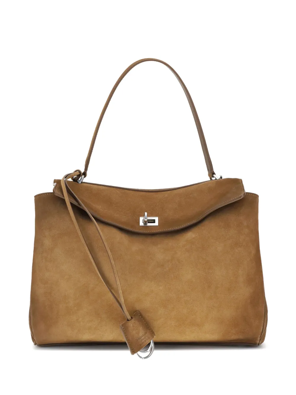 Balenciaga cabas Rodeo médium en daim | marron | Image 1