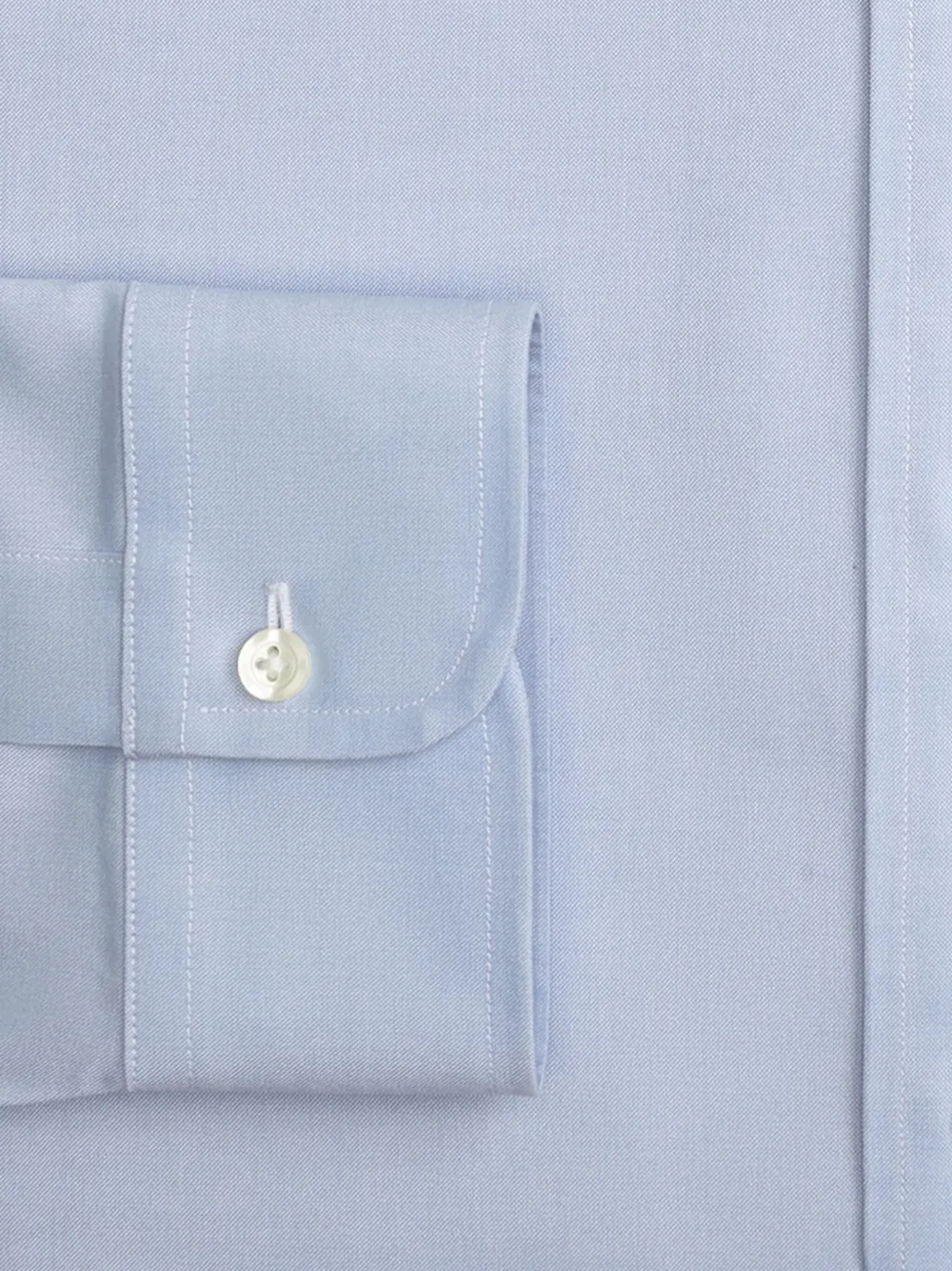 Brooks Brothers Overhemd met zak en krijtstreep - Blauw