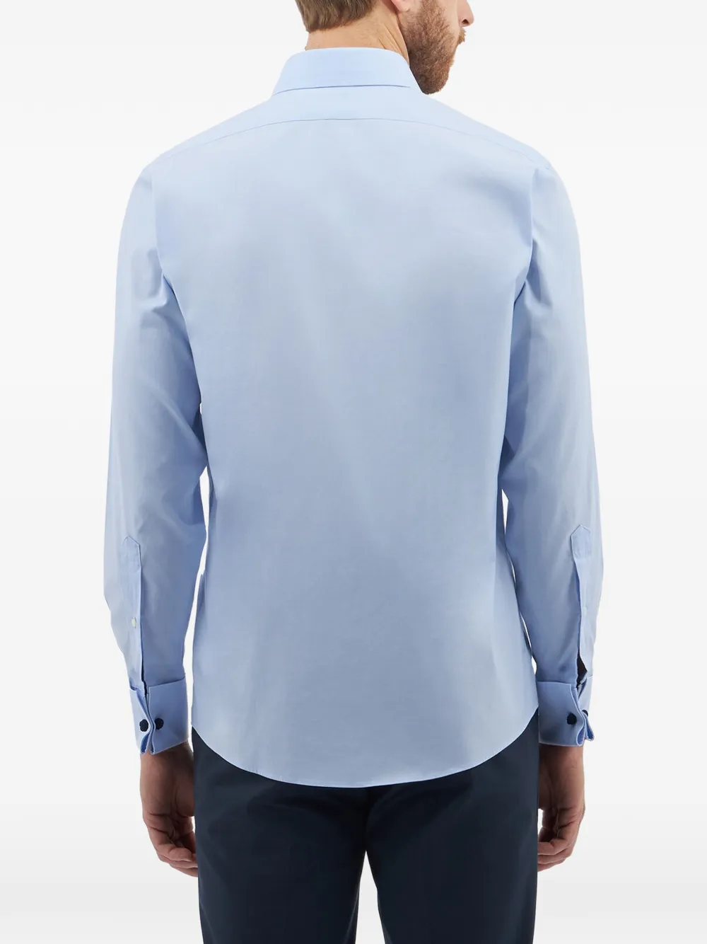 Brooks Brothers Overhemd met lange mouwen en gespreide kraag Blauw
