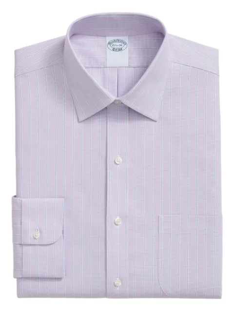 Brooks Brothers striped ainsley-collar shirt