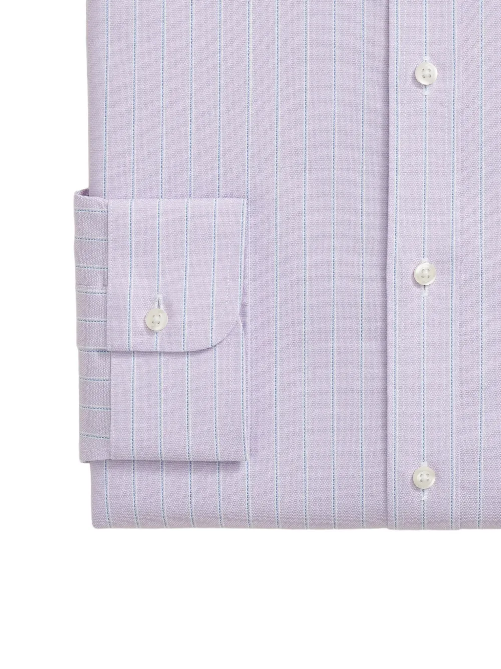 Brooks Brothers striped ainsley-collar shirt - Paars