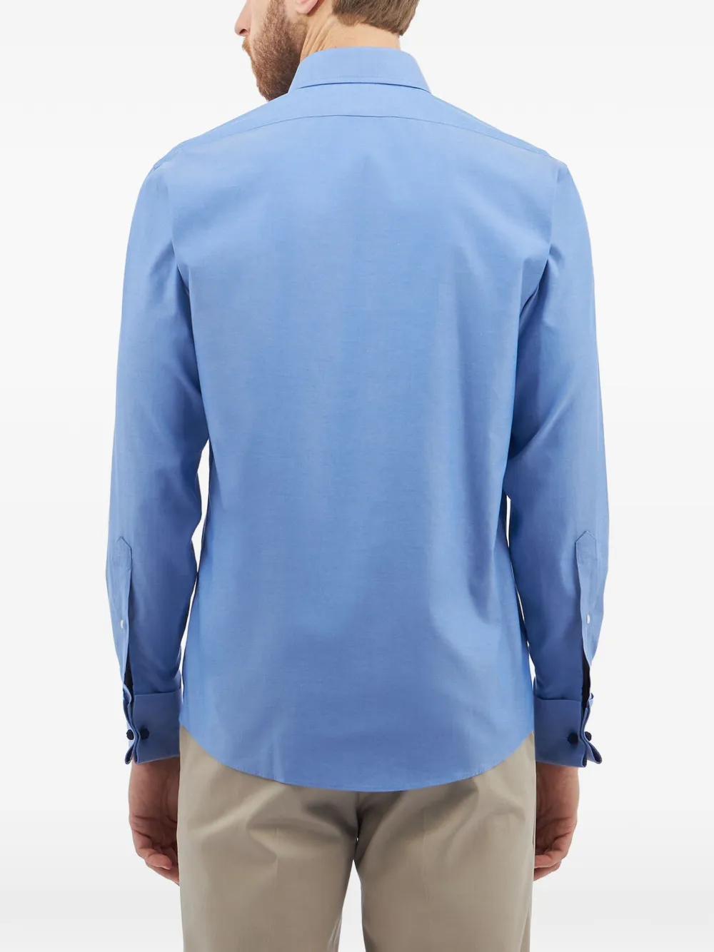 Brooks Brothers Overhemd met lange mouwen en gespreide kraag Blauw