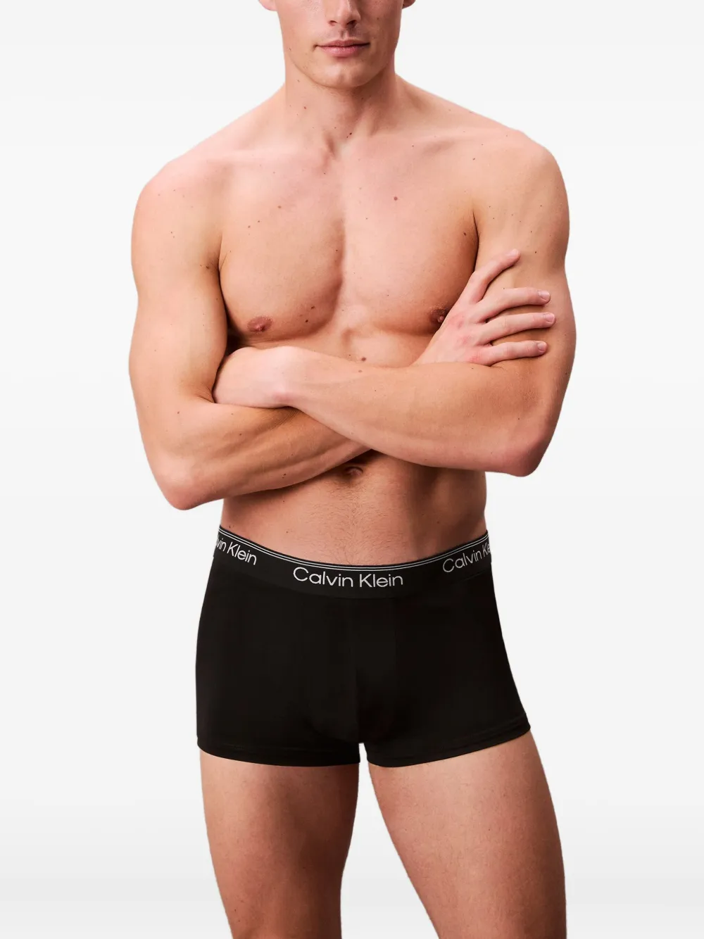 Calvin Klein Underwear Vijf boxershorts met logoband Zwart